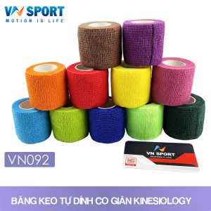 Băng Keo Thể Thao Tự Dính Kinesiology VNSPORT VN092 | Self-Adhesive Sports Tape VN092