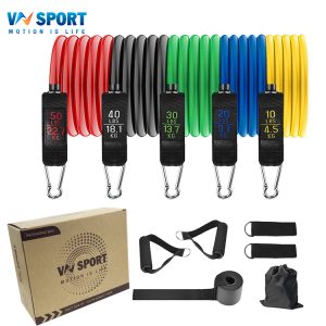 Dây Kháng Lực Ngũ Sắc Tập Thể Hình VNSPORT | Bộ 150LBS